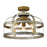 Golden Lighting Bavaria 3 Light Semi-Flush, Colonial Steel