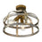 Golden Lighting Bavaria 3 Light Semi-Flush, Colonial Steel