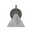 Golden Jasper 1-Light Wall Sconce, Black Iron/Galvanized Steel