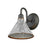 Golden Jasper 1-Light Wall Sconce, Black Iron/Galvanized Steel