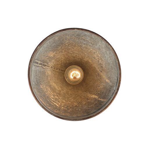 Golden Jasper 1-Lt Pendant, Antique Black Iron/Galvanized Steel