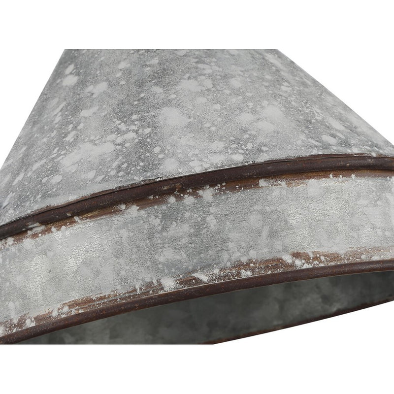 Golden Jasper 1-Lt Pendant, Antique Black Iron/Galvanized Steel