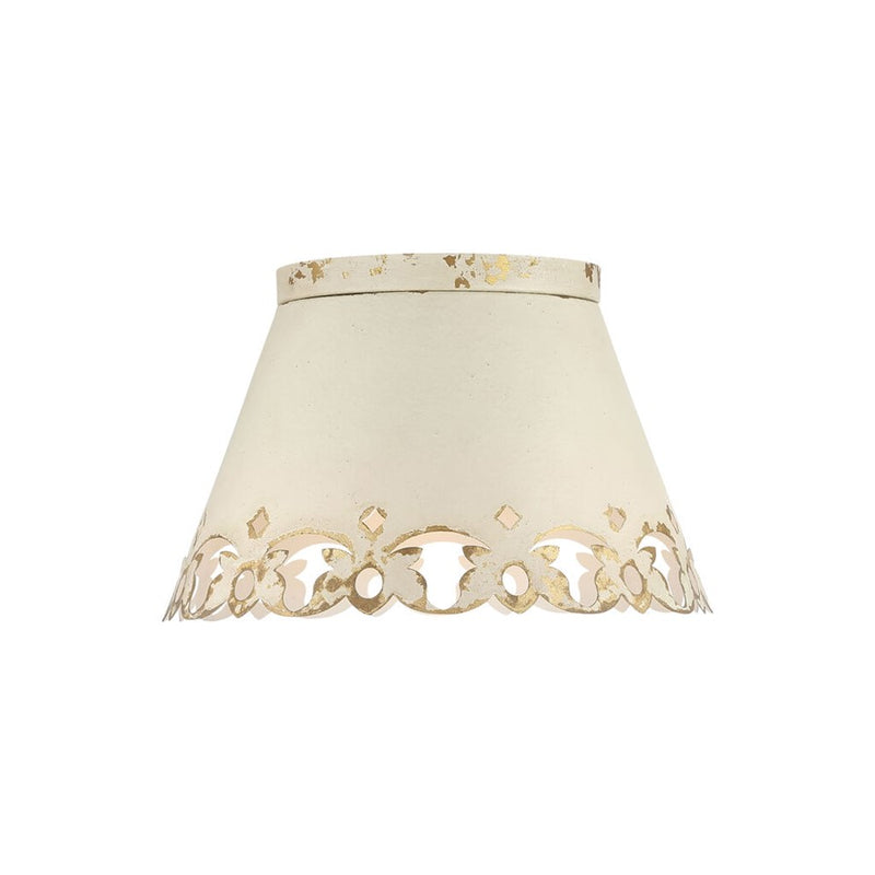 Golden Eloise 3-Light Flush Mount, Antique Ivory/Antique Ivory - 0883-3FMAI