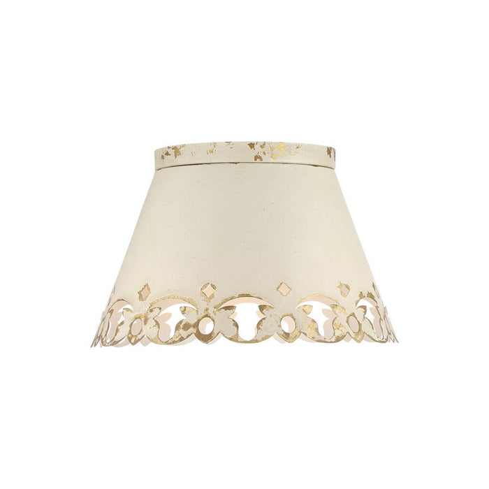 Golden Eloise 3-Light Flush Mount, Antique Ivory/Antique Ivory - 0883-3FMAI
