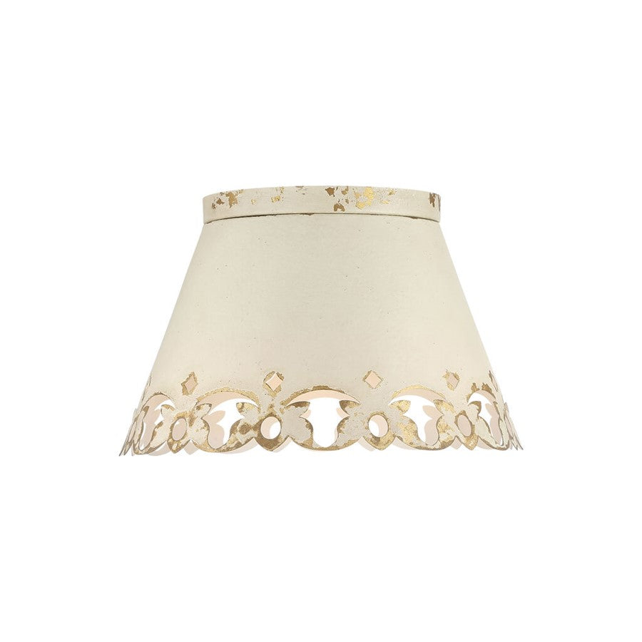 Golden Eloise 3-Light Flush Mount, Antique Ivory/Antique Ivory - 0883-3FMAI