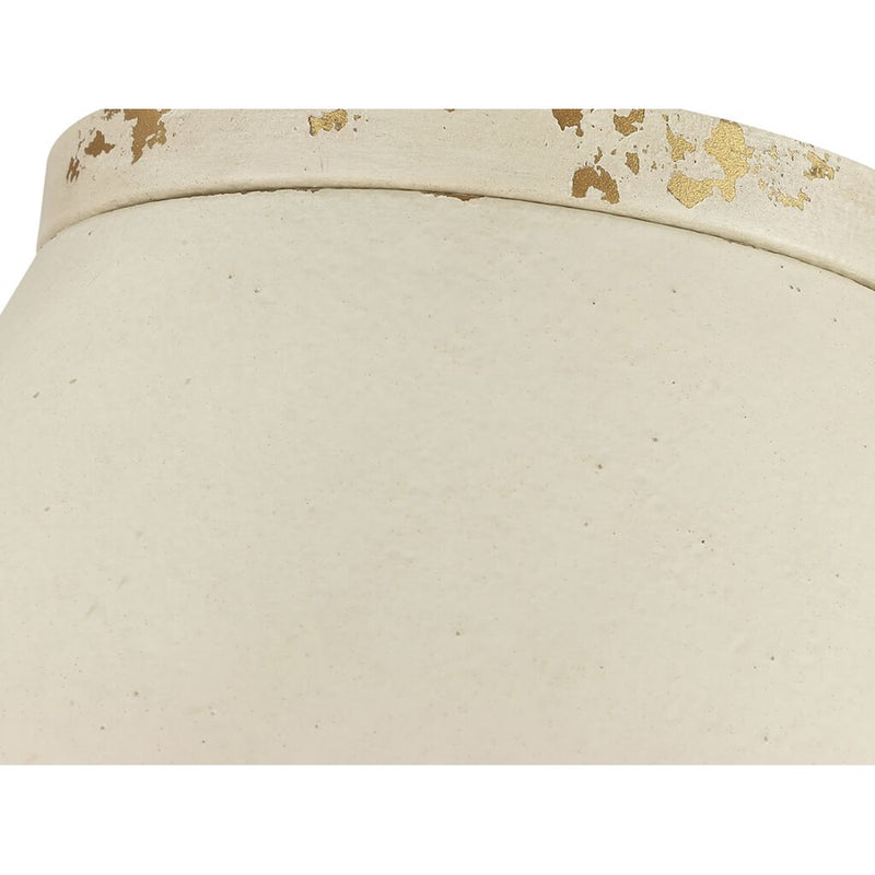 Golden Eloise 3-Light Flush Mount, Antique Ivory/Antique Ivory