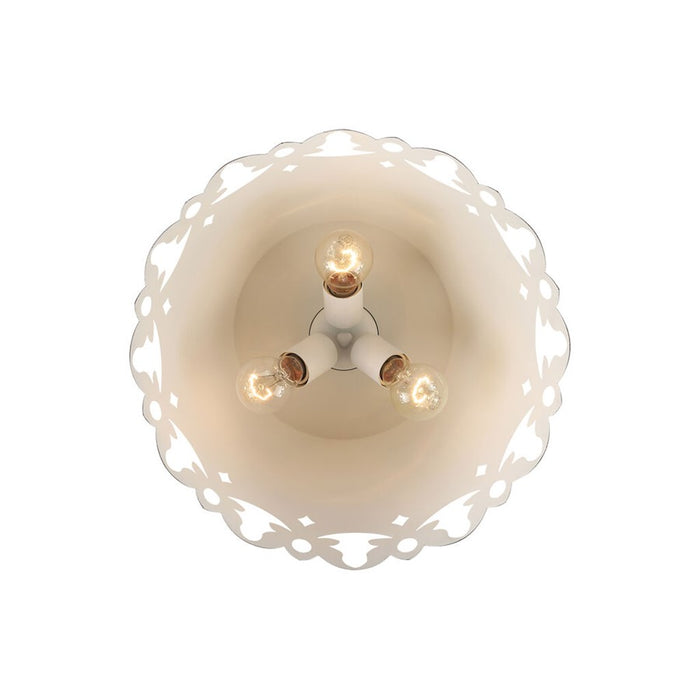 Golden Lighting Eloise 3-Light Pendant, Antique Ivory/Antique Ivory