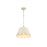 Golden Lighting Eloise 3-Light Pendant, Antique Ivory/Antique Ivory