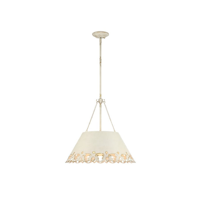 Golden Lighting Eloise 5-Light Pendant, Antique Ivory/Antique Ivory - 0883-5PAI