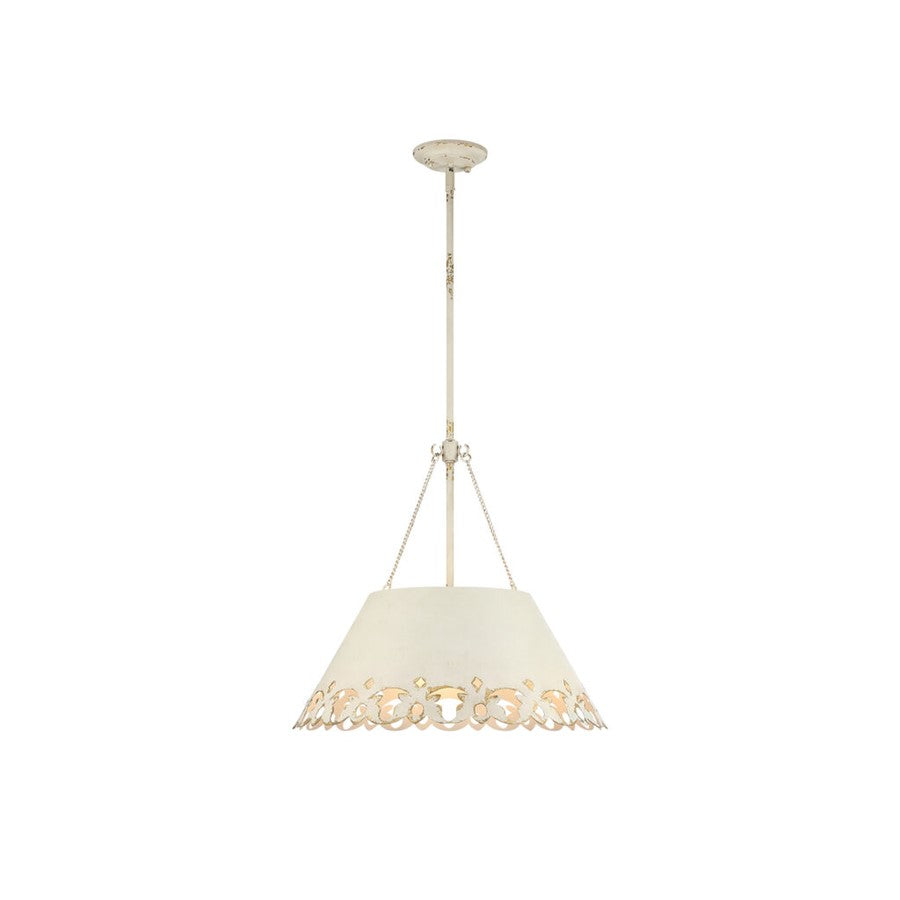 Golden Lighting Eloise 5-Light Pendant, Antique Ivory/Antique Ivory - 0883-5PAI