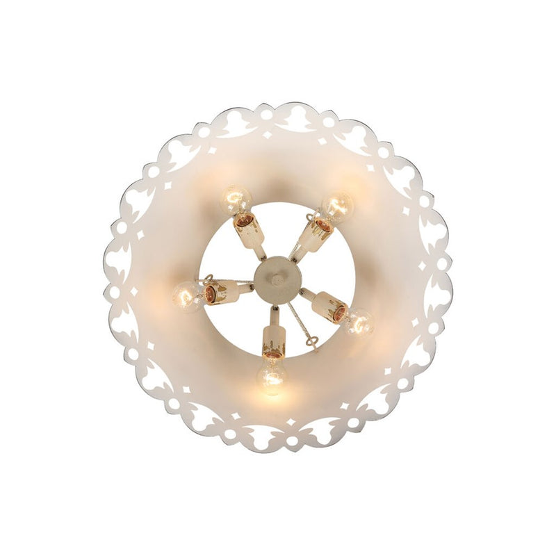 Golden Lighting Eloise 5-Light Pendant, Antique Ivory/Antique Ivory