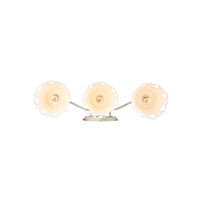 Golden Eloise 3-Light Vanity Light, Antique Ivory/Antique Ivory