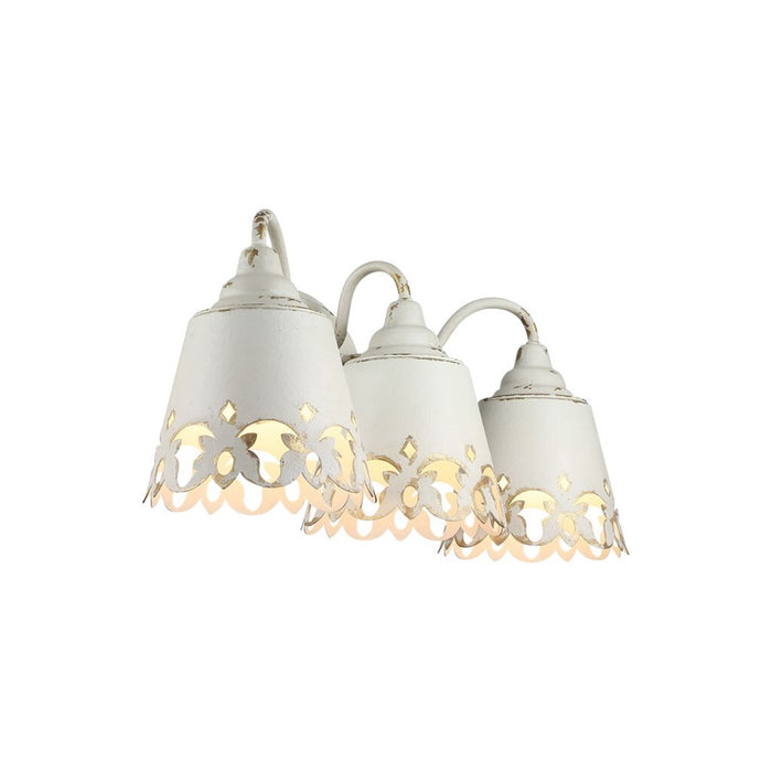 Golden Eloise 3-Light Vanity Light, Antique Ivory/Antique Ivory