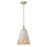 Golden Lighting Eloise 1 Light Small Pendant, Antique Ivory