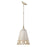 Golden Lighting Eloise 1 Light Small Pendant, Antique Ivory