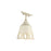 Golden Eloise 1-Light Semi-Flush, Antique Ivory/Antique Ivory