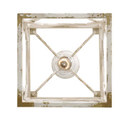 Golden Lighting Laurent 1-Light Pendant | Traditional Antique Ivory Steel Lantern | Kitchen & Foyer | 9 x 9 x 16 in | Model 0885-S AI