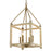 Golden Lighting Orville 4 Light Pendant, Burnished Chestnut