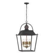 Golden Lighting Christoff 18in 6-Light Pendant | Traditional Antique Black Iron | Dining Room & Foyer | 18 x 18 x 28.75 in | Model 0888-6P ABI