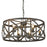 Golden Lighting Alcott 6 Light Chandelier, Antique Black Iron