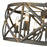 Golden Lighting Alcott 6 Light Chandelier, Antique Black Iron