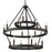Golden Lighting Alastair 3 Tier Chandelier, Matte Black