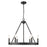 Golden Lighting Alastair Chandelier, Matte Black