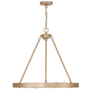 Golden Lighting Castile 24in 6-Light Chandelier | Transitional French Gold | Dining Room & Foyer | 24 x 24 x 22.13 in | Model 1019-6 FRG