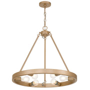 Golden Lighting Castile 24in 6-Light Chandelier | Transitional French Gold | Dining Room & Foyer | 24 x 24 x 22.13 in | Model 1019-6 FRG