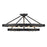 Golden Lighting Castile 15 Light Semi-Flush, Matte Black