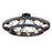 Golden Lighting Castile 15 Light Semi-Flush, Matte Black