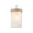 Golden Chatham 1-Lt Wall Sconce, White/Clear Sandblasted Glass - 1048-BA1NWT-CS