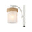 Golden Chatham 1-Lt Wall Sconce, White/Clear Sandblasted Glass