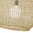 Golden Lighting Reed 1 Light Large Pendant, Matte Black/Bamboo