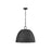 Golden Rue 3-Lt Outdoor Pendant, Black/Silken Black Wicker