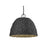 Golden Rue 3-Lt Outdoor Pendant, Black/Silken Black Wicker