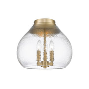 Golden Ariella 3-Lt Semi-Flush, Champagne Bronze/Clear Glass - 1094-3FMBCB-HCG