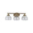 Golden Ariella 3-Lt Vanity Light, Champagne Bronze/Clear Glass - 1094-BA3BCB-HCG