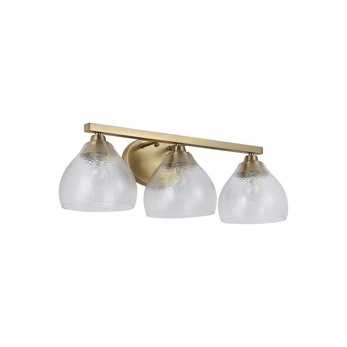 Golden Ariella 3-Lt Vanity Light, Champagne Bronze/Clear Glass