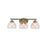 Golden Ariella 3-Lt Vanity Light, Champagne Bronze/Clear Glass