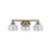 Golden Ariella 3-Lt Vanity Light, Champagne Bronze/Clear Glass