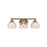 Golden Ariella 3-Lt Vanity Light, Champagne Bronze/Clear Glass