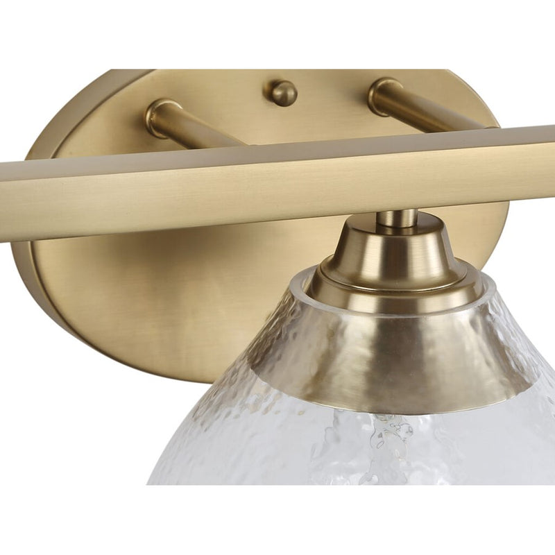 Golden Ariella 3-Lt Vanity Light, Champagne Bronze/Clear Glass