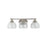 Golden Ariella 3-Lt Vanity Lt, Pewter/Hammered Clear Glass