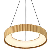 Golden Lighting Sashay 20in 1-Light Pendant | Modern Honey Gold and Acrylic Drum | Kitchen Island & Dining Room | Model 1146-20 HY