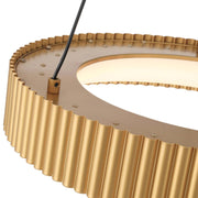 Golden Lighting Sashay 20in 1-Light Pendant | Modern Honey Gold and Acrylic Drum | Kitchen Island & Dining Room | Model 1146-20 HY