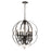 Golden Lighting Ella 6 Light Chandelier, Matte Black