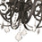 Golden Lighting Ella 6 Light Chandelier, Matte Black