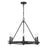 Golden Lighting Weaver 6 Light Chandelier, Matte Black