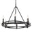 Golden Lighting Weaver 6 Light Chandelier, Matte Black